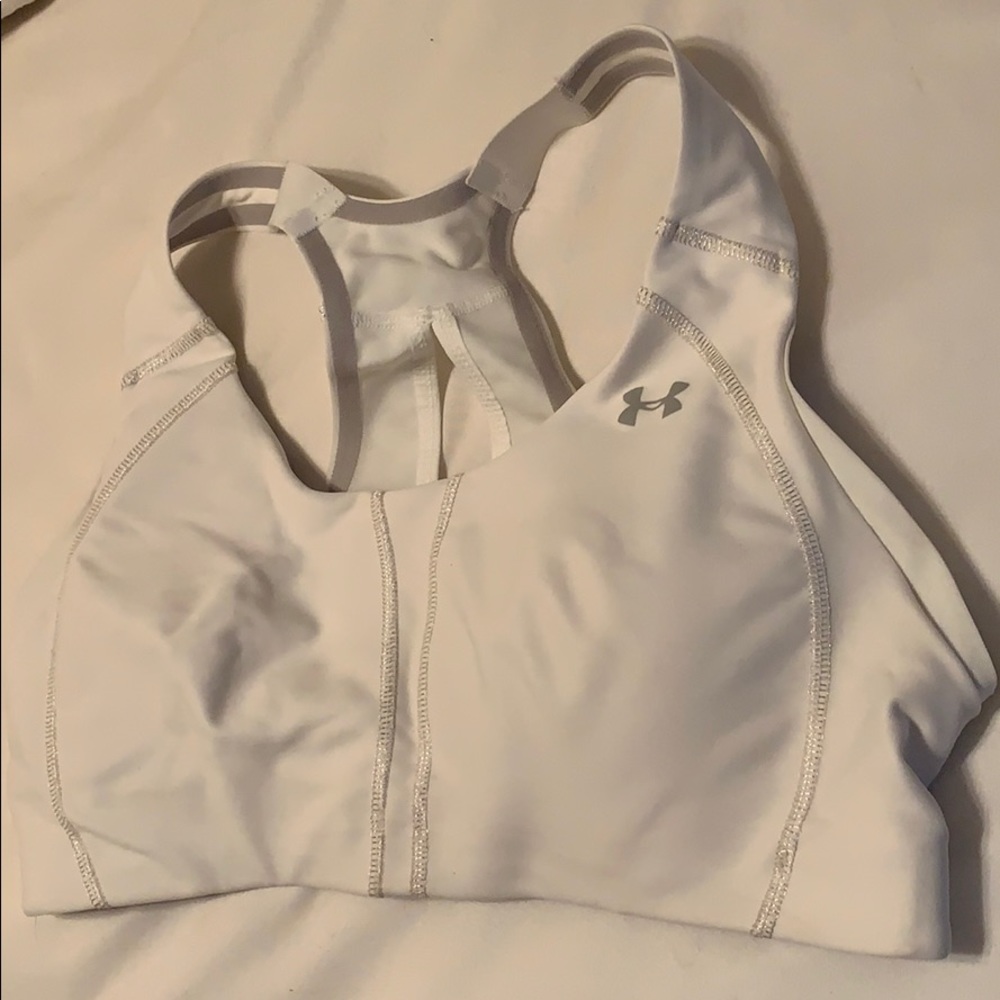 Under Armour- white “armour bra” - sports bra